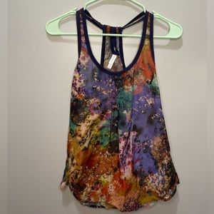 Xhilaration Rainbow Tie Dye Tank Top